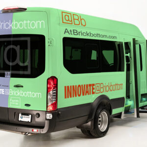 @Brickbottom branded shuttle