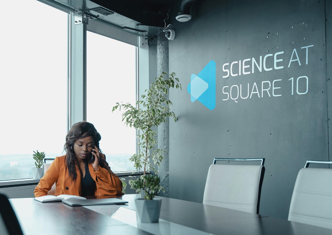 Science at square 10 signage